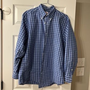 Brooks Brothers blue plaid shirt